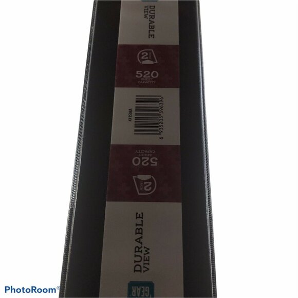 Pen And Gear Durable View Three Ring 2” Black Binder 520 Sheet Capacity New - Picture 5 of 5
